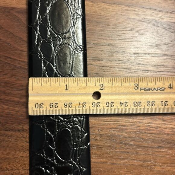 Hickok Belt Makers Embossed Black Crocodile Pattern Belt - 32 main image 6